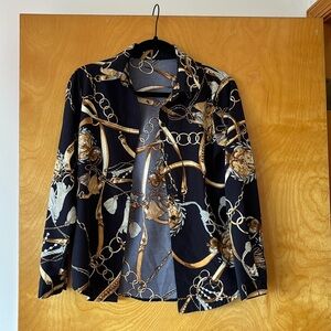 Chain Link Detailed Blouse